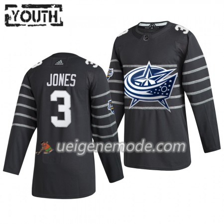 Kinder Columbus Blue Jackets Trikot Seth Jones 3 Grau Adidas 2020 NHL All-Star Authentic